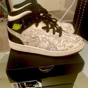 AirJordan 1 4Y well-worn